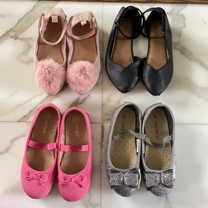 Lot of 4 Girls Shoes Sandals Size 10